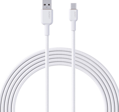 Attēls no CB-NAC1 kabel USB-C - USB-A 1m 60W PD 3A 20V nylonowy oplot czarny