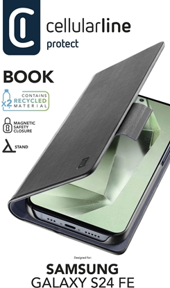 Изображение Cellularline 8018080487941 pokrowiec na telefon komórkowy 17 cm (6.7") Z klapk Czarny