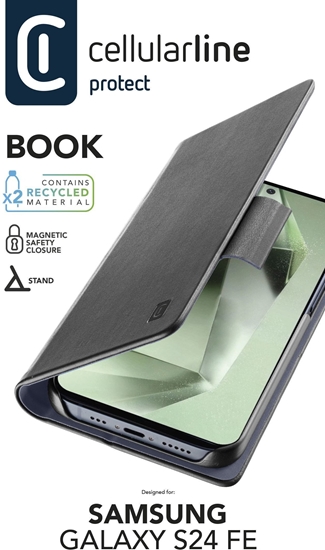 Изображение Cellularline 8018080487941 pokrowiec na telefon komórkowy 17 cm (6.7") Z klapk Czarny