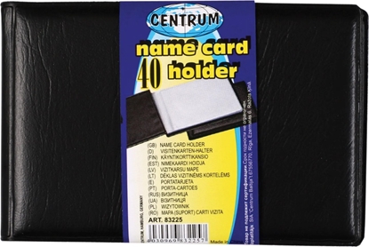 Изображение Centrum Wizytownik CENTRUM 83225 czarny PVC 40szt