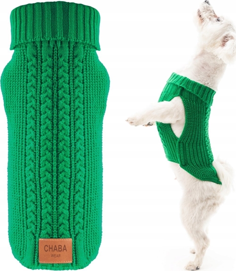 Picture of Chaba CHABA SWETEREK Z GOLFEM  `L` 34cm         ZIELONY
