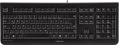 Attēls no CHERRY KC 1000 keyboard USB Swiss Black