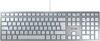 Picture of CHERRY KC 6000 SLIM Corded Keyboard, Silver/White, USB (QWERTY - UK)