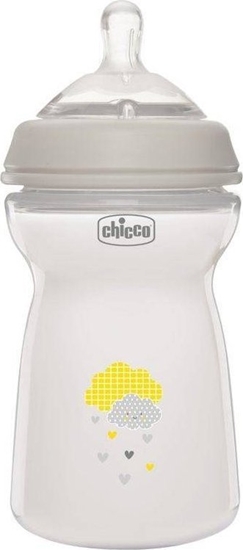 Picture of Chicco NaturalFeeling Butelka plastikowa 330ml ze smoczkiem silikonowym 6m+