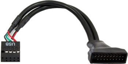 Attēls no Chieftec USB 19 pin - USB 9 pin, 0.1m, Czarny (Cable-USB3T2)