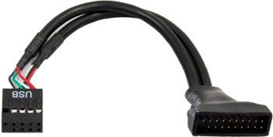 Picture of Chieftec USB 19 pin - USB 9 pin, 0.1m, Czarny (Cable-USB3T2)
