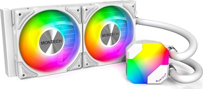 Picture of CPU COOLER MULTI SOCKET WHITE/HYPERFLOW ARGB 240 (W) MONTECH