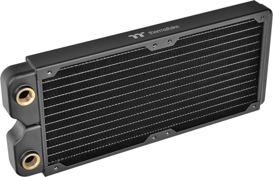 Picture of Chłodzenie wodne Pacific C240 slim radiator (240mm, 2x G 1/4, miedź) czarne
