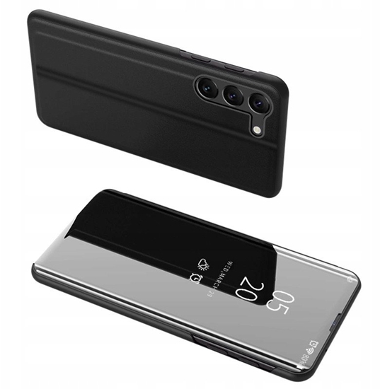Picture of Clear View Case etui do Samsung Galaxy S23+ pokrowiec z klapk czarne