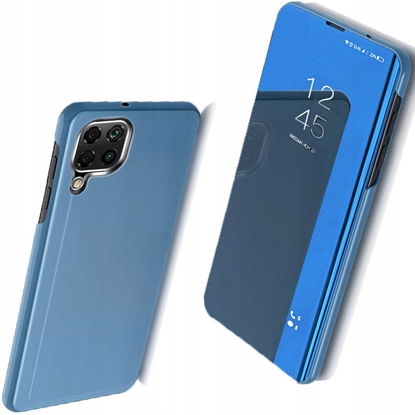 Изображение Clear View Case futera etui z klapk Samsung Galaxy A22 4G niebieski