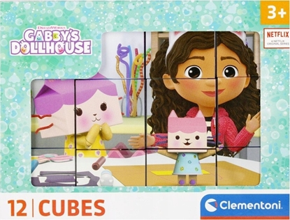 Picture of Clementoni CLE Cubi klocki 12 Koci domek Gabby 41193