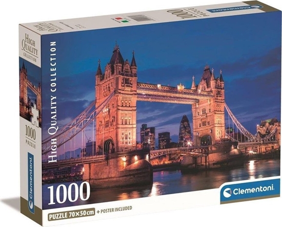 Picture of Clementoni CLE puzzle 1000 Compact Bridge At Night 39772