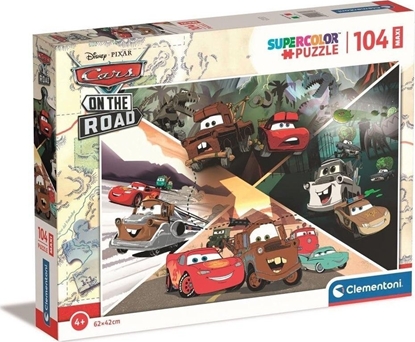 Изображение Clementoni CLE puzzle 104 maxi SuperKolor Disney CarsOn.23774