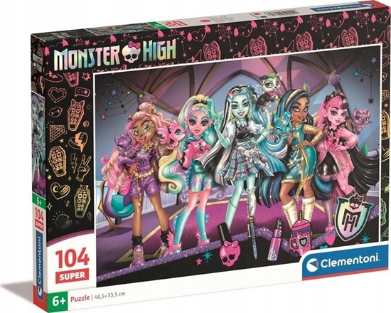 Picture of Clementoni CLE puzzle 104 Super SuperKolor Monster High 25784