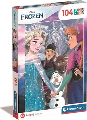 Attēls no Clementoni CLE puzzle 104 SuperKolor Disney Drozen 25742