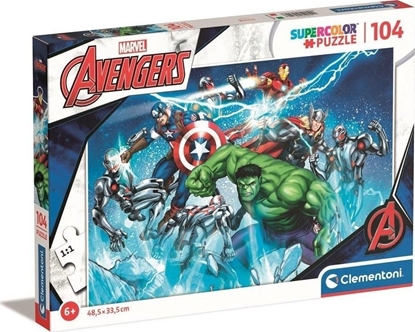 Attēls no Clementoni CLE puzzle 104 SuperKolor Marvel Avengers 25744