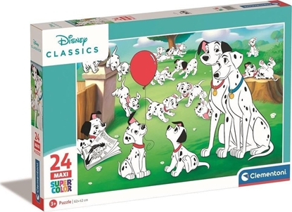 Изображение Clementoni CLE puzzle 24 maxi SuperKolor Disney Animals 24245