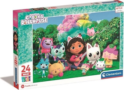 Attēls no Clementoni CLE puzzle 24 maxi SuperKolor Domek Gabby 28520