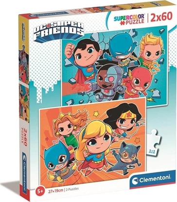 Attēls no Clementoni CLE puzzle 2x60 SuperKolor WB C Comics 21624