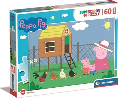 Attēls no Clementoni CLE puzzle 60 maxi SuperKolor winka Peppa 26590