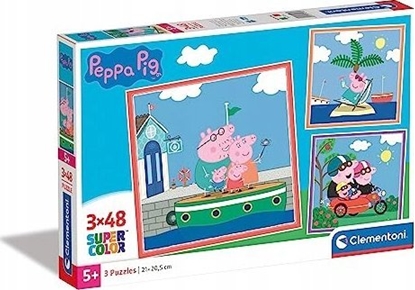 Picture of Clementoni Clementoni Puzzle 3x48el SuperColor square winka Peppa. Peppa Pig 25293