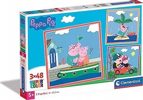 Picture of Clementoni Clementoni Puzzle 3x48el SuperColor square winka Peppa. Peppa Pig 25293