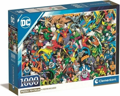 Attēls no Clementoni Puzzle 1000 elementów Compact DC Comics Liga Sprawiedliwych (Justice League)