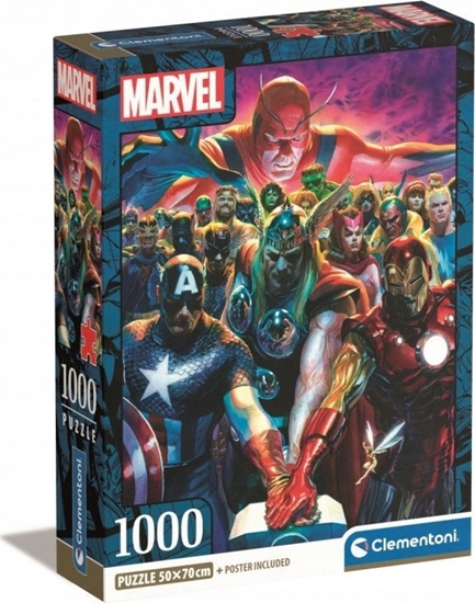 Picture of Clementoni Puzzle 1000 elementów Compact Marvel The Avengers