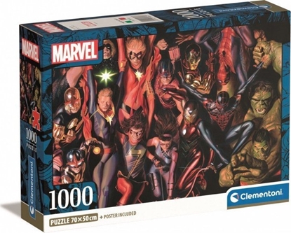 Attēls no Clementoni Puzzle 1000 elementów Compact Marvel The Avengers