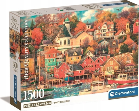 Изображение Clementoni Puzzle 1500 elementów Compact Good Times Harbor