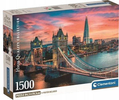 Attēls no Clementoni Puzzle 1500 elementów Compact London Twilight