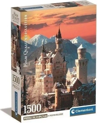 Attēls no Clementoni Puzzle 1500 elementów Compact Neuschwanstein