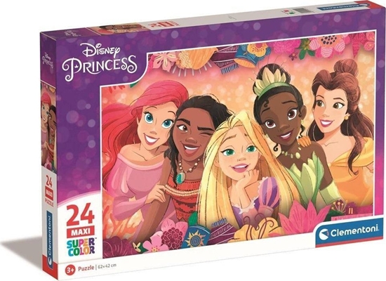Picture of Clementoni Puzzle 24 szt. Super Maxi Kolor Disney Princess (24241)