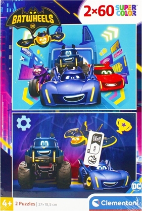 Attēls no Clementoni Puzzle 2x60 elementów Batwheels