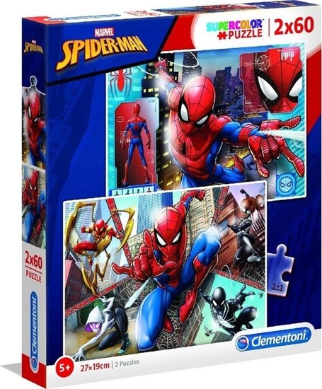 Picture of Clementoni Puzzle 2x60 Super kolor Spiderman