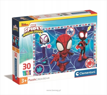 Изображение Clementoni Puzzle 30 elementów Super Kolor Spidey i super-kumple