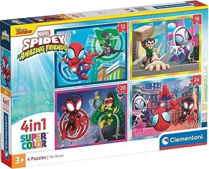 Attēls no Clementoni PUZZLE 4W1 CLM 21528 SPIDEY PUD