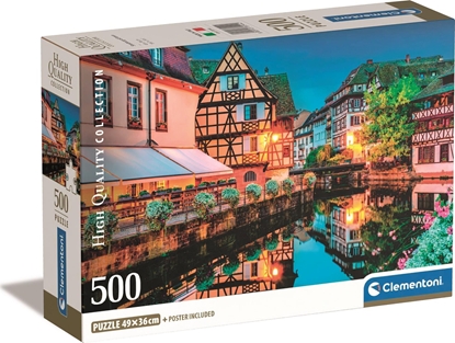 Attēls no Clementoni Puzzle 500 elementów Compact Strasbourg Old Town