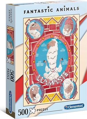 Attēls no Clementoni Puzzle 500 elementów Fantastic Animals - Llamaste