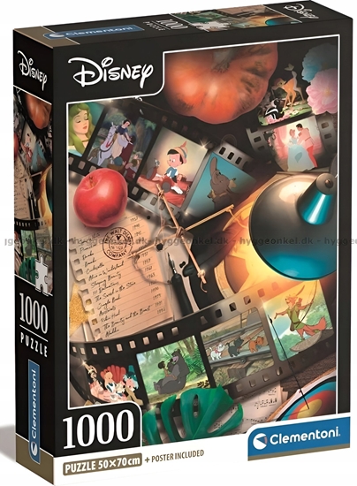 Изображение Clementoni Puzzle Compact Classic Movies 1000 elementów (39810)