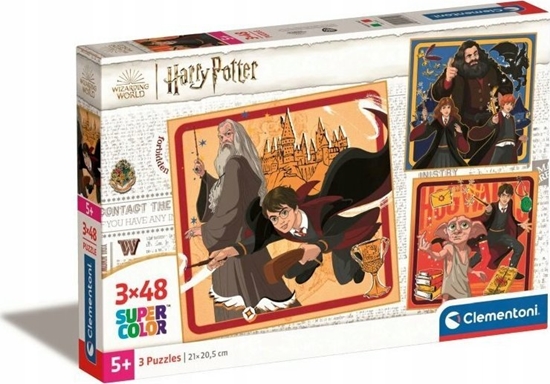 Изображение Clementoni Puzzle Super Color Harry Potter 3 x 48 elementów
