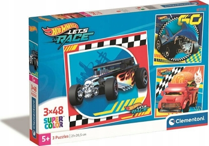 Изображение Clementoni Puzzle Super Color Hot Wheels 3 x 48 elementów