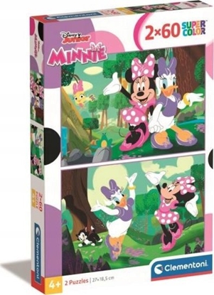 Attēls no Clementoni Puzzle SuperColor Minnie Mouse 2x60 elementów (24815)