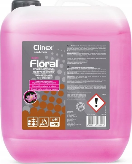 Picture of Clinex Pyn do mycia podóg bez smug poysk zapach CLINEX Floral - Blush 10L Pyn do mycia podóg bez smug poysk zapach CLINEX Floral - Blush 10L