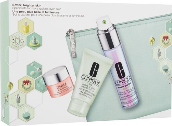 Picture of Clinique CLINIQUE SET (EVEN BETTER CLINICAL RADICAL DARK SPOT CORRECTOR+INTERRUPTER + 7DAY SCRUB 30ML + ALL ABOUT EYES 5ML)