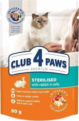 Picture of Club 4 Paws Sterilised z królikiem 80g