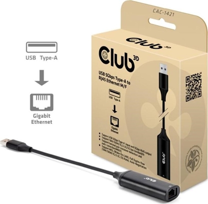 Attēls no Club3D Adaptér USB-A na RJ45, 5Gb, 24cm