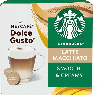 Attēls no Coffee capsules compatible with NESCAFE(r) Dolce Gusto(r) Starbucks Latte Macchiato, 6 + 6 pcs.