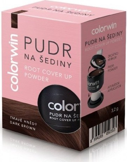 Picture of Colorwin Puder kryjcy odrost i zwikszajcy objto wosów Ciemny Brz 3.2g
