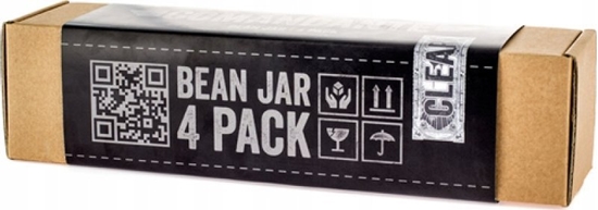 Picture of Comandante Comandante Bean Jar Clear Glass - Przezroczysty soik na zmielon kaw - 4 sztuki